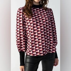 Sanctuary Geometric Blouse
